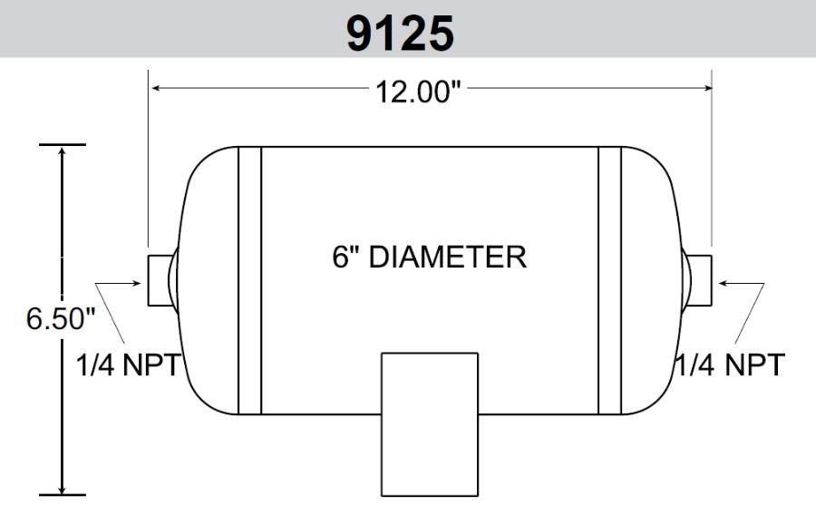 Image for 3.8 Litre (1 Gallon) Air Reservoir