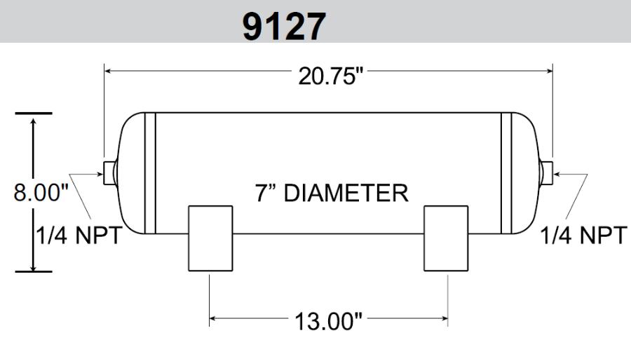 Image for 11.35 Litre (3 Gallon) Air Reservoir