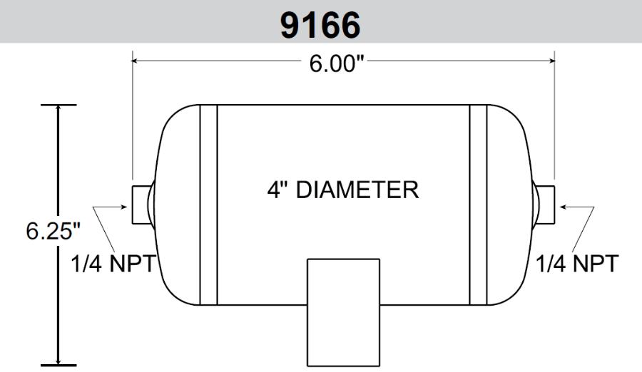 Image for 0.95 Litre (0.25 Gallon) Air Reservoir